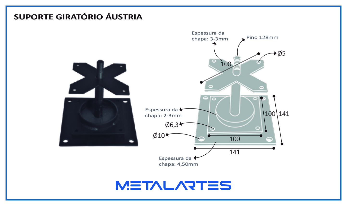 SUPORTE GIRATÓRIO ÁUSTRIA
